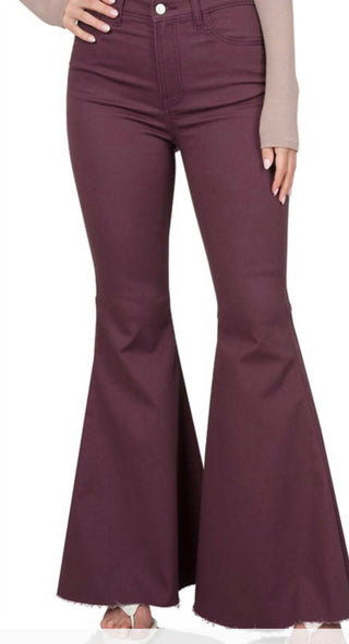 Zenana - Eggplant Bell Bottom