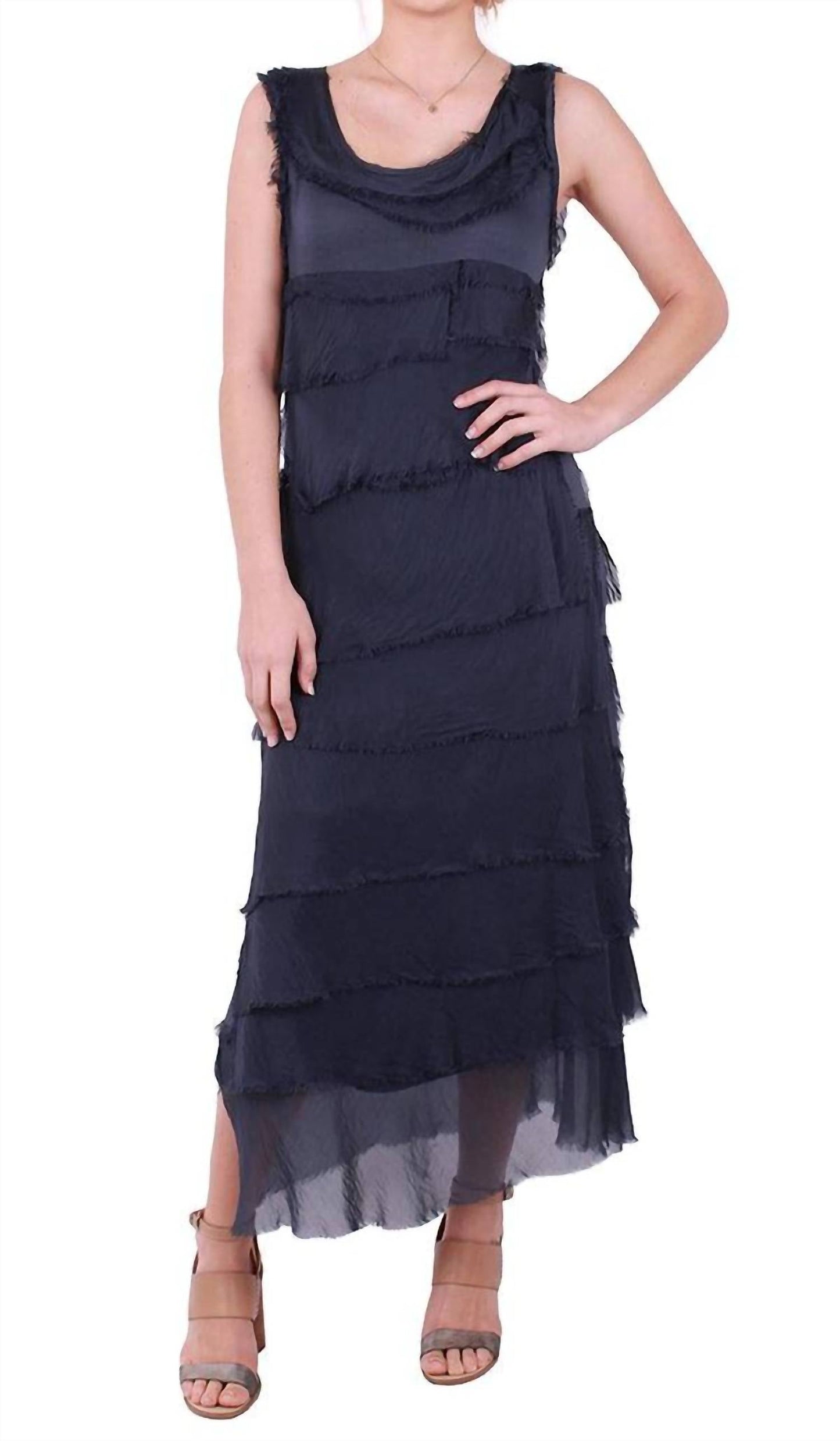 Gigi Moda - Siena Long Ruffle Dress