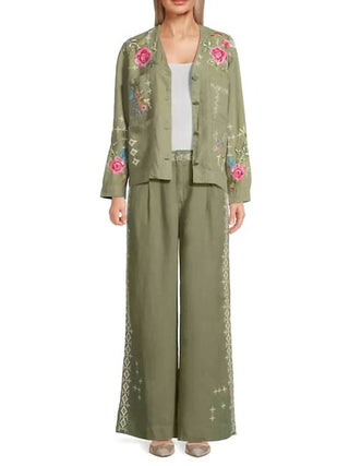 Johnny Was - LINEN WORKWEAR JACKET CATIA