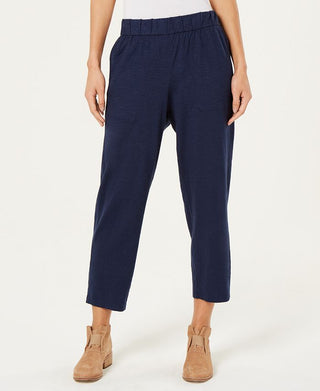 Eileen Fisher Women's Slouchy Cropped Pants Blue Size Large