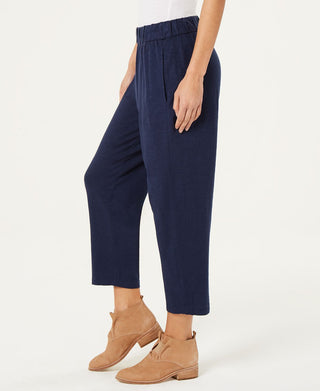Eileen Fisher Women's Slouchy Cropped Pants Blue Size Large