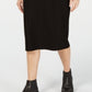 Eileen Fisher Women's Slim Knit Skirt Black Size Medium