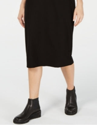 Eileen Fisher Women's Slim Knit Skirt Black Size Medium