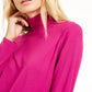 Eileen Fisher Women's Solid Long Sleeve Mock Top Pink Size X-Large