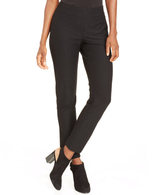 Eileen Fisher Women's Stretch Crepe Slim Ankle Pants Black Size Large