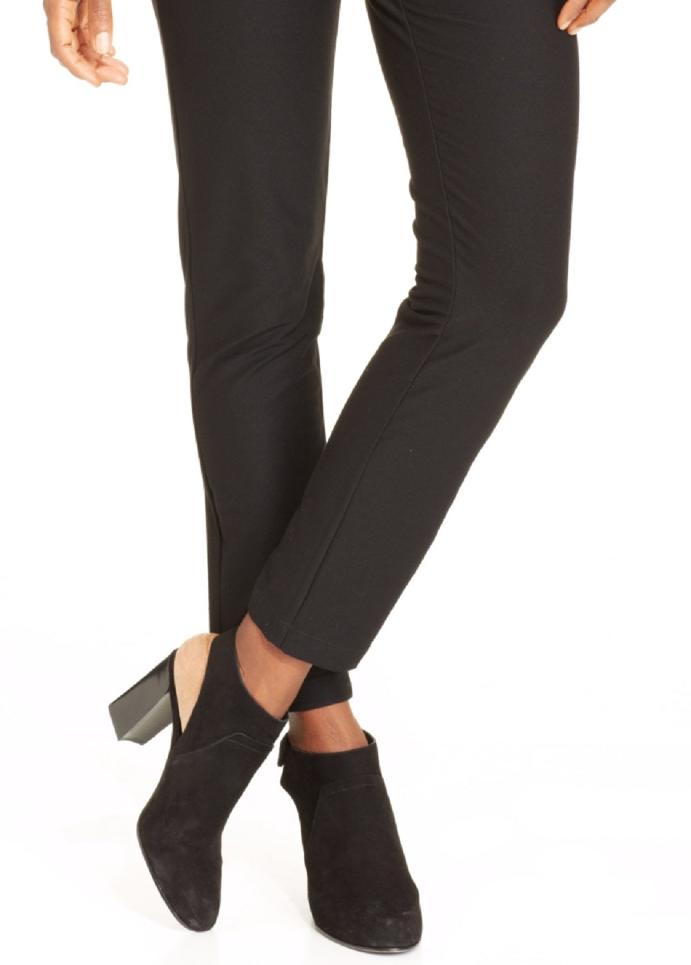 Eileen Fisher Women's Stretch Crepe Slim Ankle Pants Black Size Large