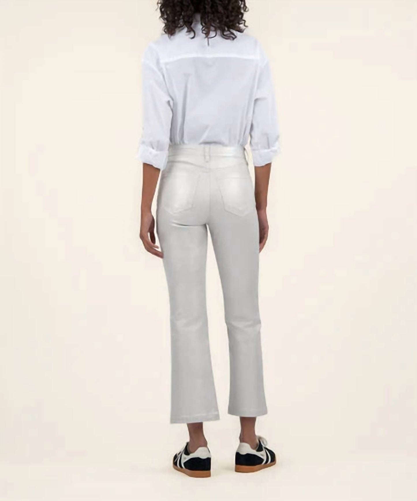 Kut From The Kloth - Kelsey Coated High Rise Fab Ab Ankle Flare Jeans