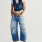 Free People - Good Luck Mid-rise Barrel Jeans