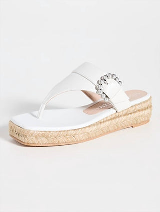 Stuart Weitzman - PEARL BUCKLE ESPADRILLE SANDAL