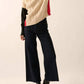Promesa - Color Block Turtle Neck Cable Knit Sweater