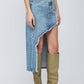 Hidden - Jagger Distressed Maxi Skirt