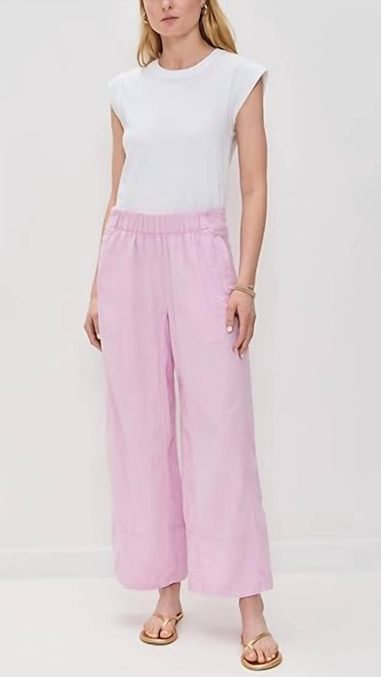 Free People - Day's End Linen Pull-on Pants