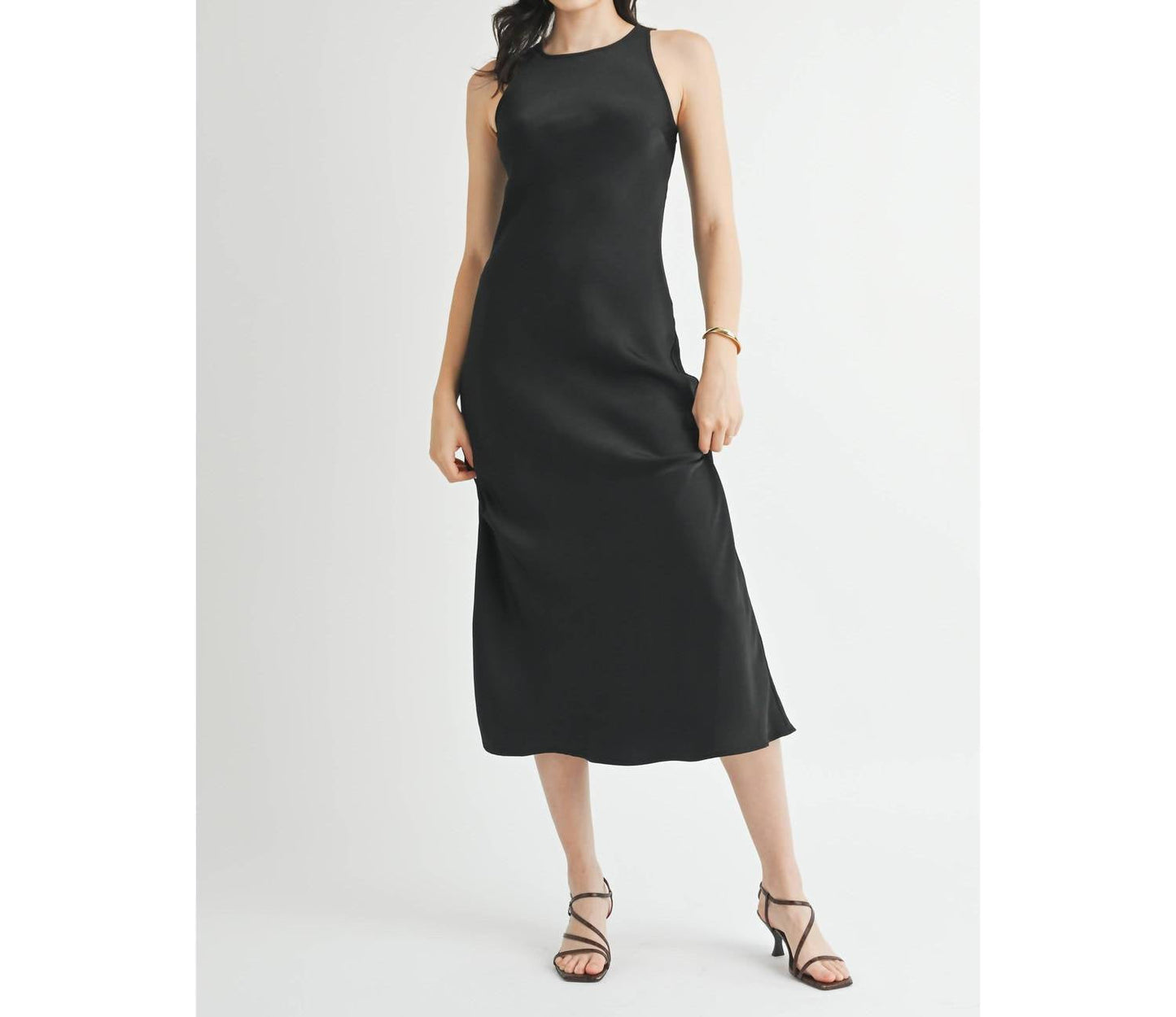 Fun 2 Fun - Satin Maxi Dress