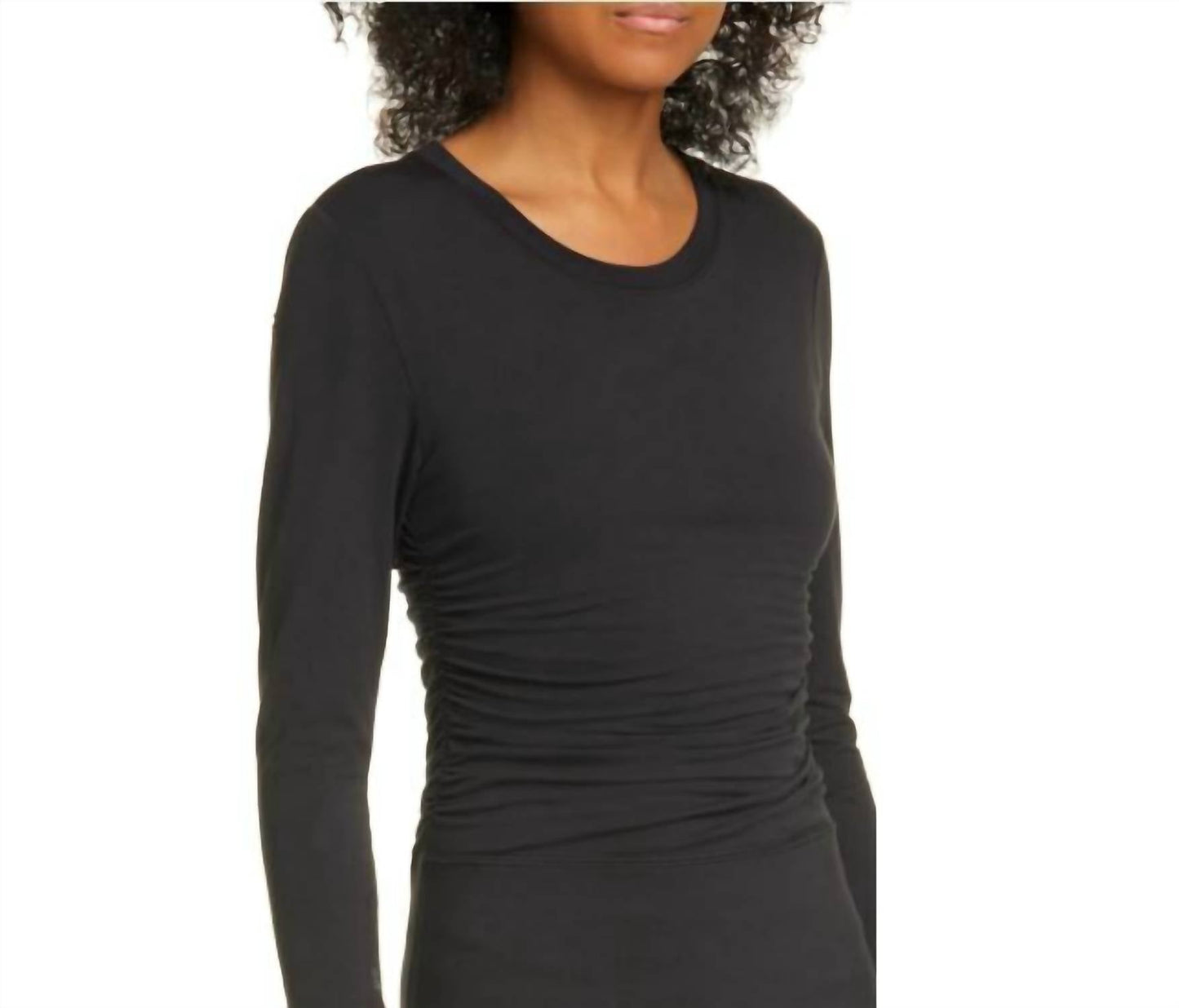Atm - Pima Cotton Long Sleeve Bodycon Dress