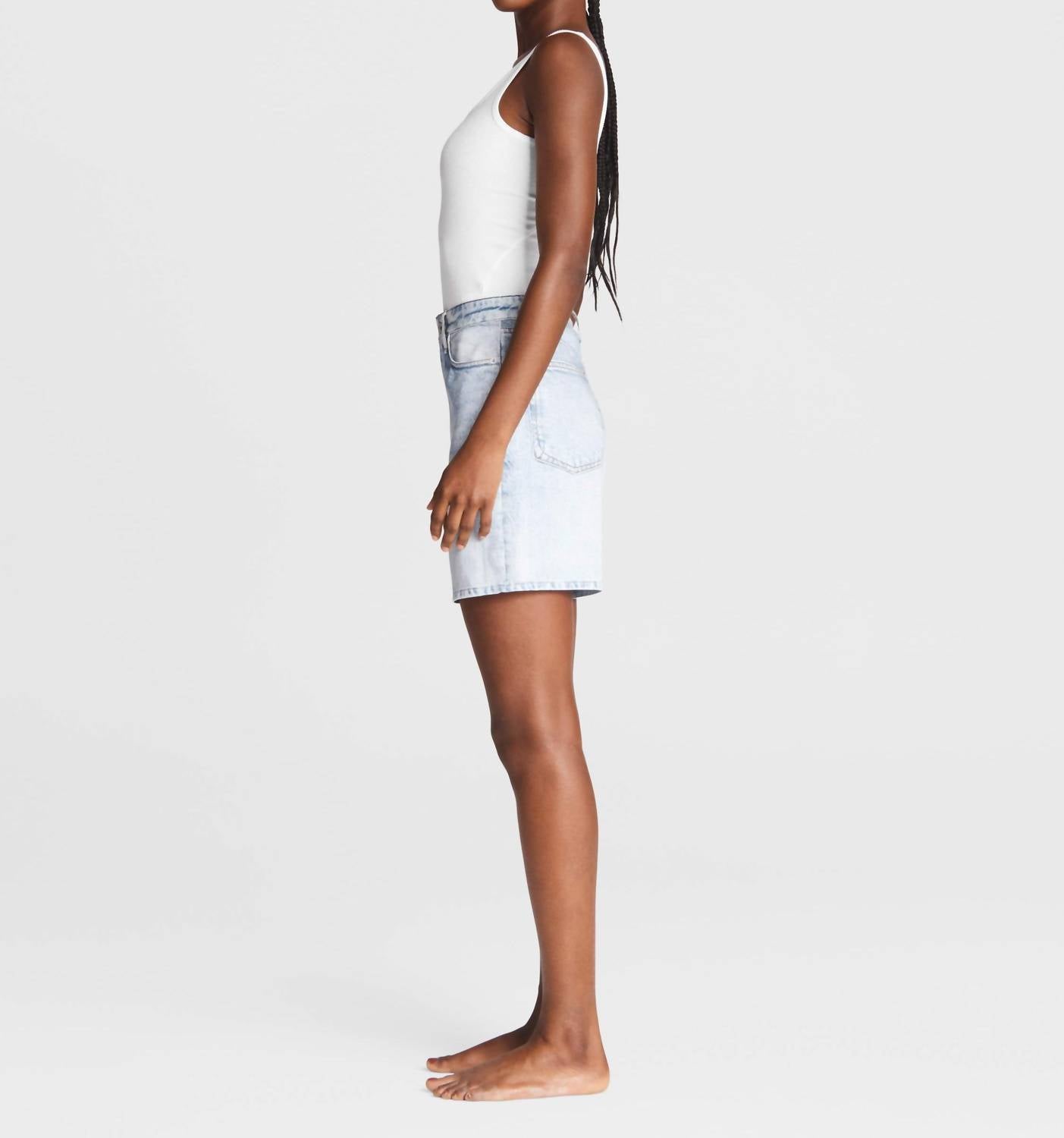 Rag & Bone - Maya Liquid High Waist Denim Shorts