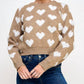 Allie Rose - Sweetheart Texture Pullover Sweater