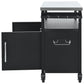 K&K 54.5 Inch Outdoor Kitchen Island with Stainless Steel Tabletop