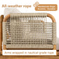Outdoor 5-Piece Acacia Wood and Rope Patio Sofa Set