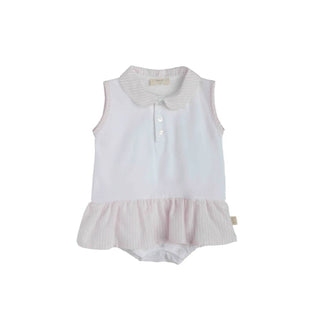 Baby Gi - Infant Girl's Stripped Bubble Tennis Dress