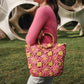 Frances Valentine - Women's Flora Tote Bag With Bamboo Handle