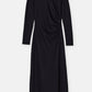 Closed - Round-neck Draped Maxi Dress