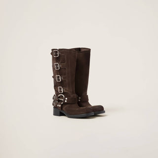 Miu Miu - Pre-loved Women Buckle-detail Boots