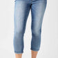 Judy Blue - Mid Rise Non Distressed Skinny Capri Jeans