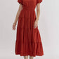 Entro - Puff Sleeve Maxi Dress