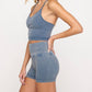 Spiritual Gangster - Bryn Washed Seamless Crop Top
