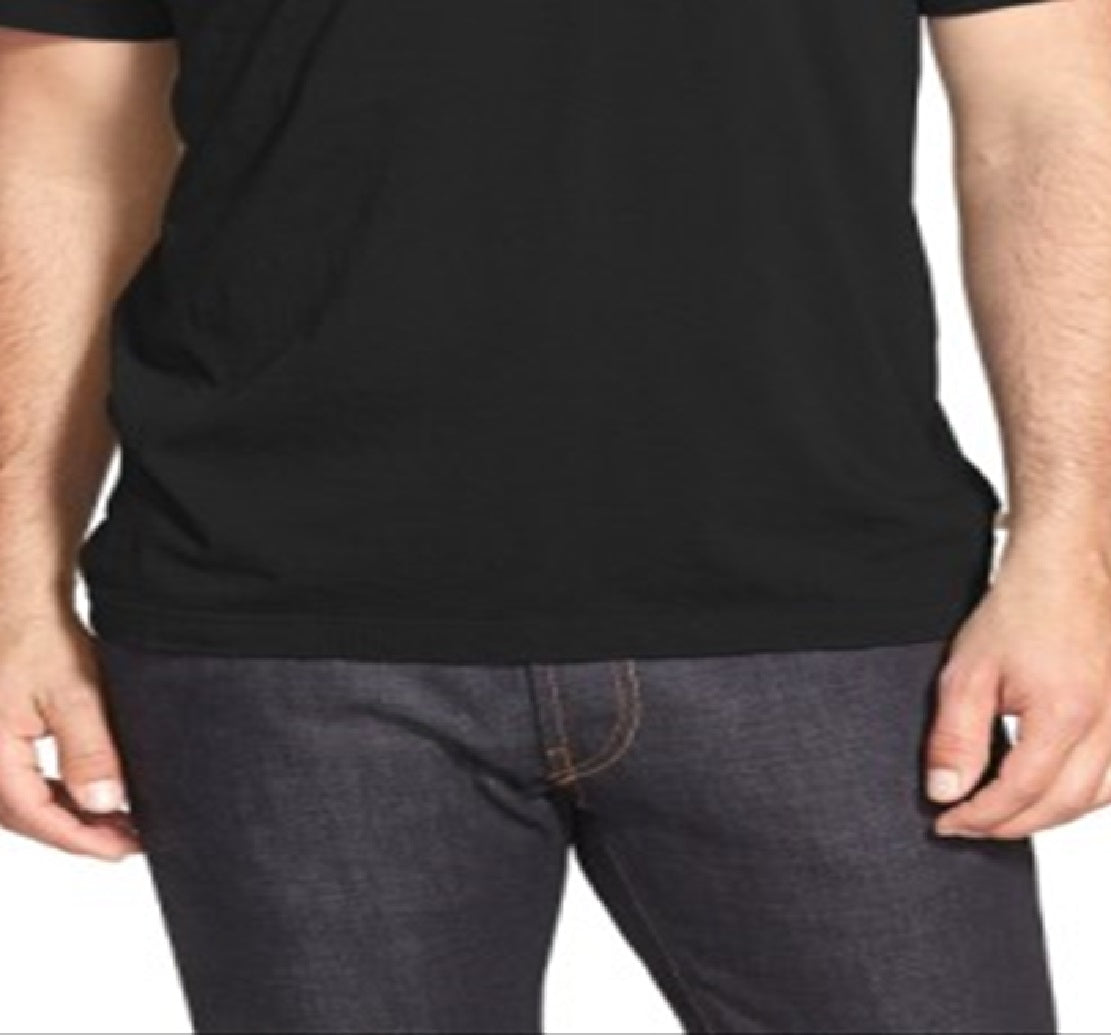 James Perse Men's Crewneck Jersey T-Shirt Black Size 2