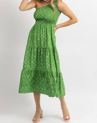 Sundayup - ONE SHOULDER HOLLOW MIDI DRESS