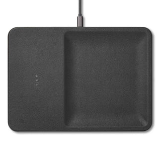 Courant - Leather Wireless Charger with Valet Tray