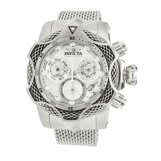Invicta Men's 52mm Venom Chain Quartz Chronograph Stainless Steel Bracelet Watch