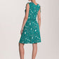 Leota Women's Tara A Line In Rainforest Dress Green Size Petite Small