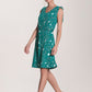 Leota Women's Tara A Line In Rainforest Dress Green Size Petite Small