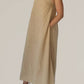 Grade & Gather - Linen Blend Strapless Column Dress