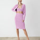 GSTQ Ribbed Double-Zip Cardigan - Purple - S