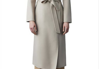 Mackage Women's Cream Wool Wrap Coat Size X-Small