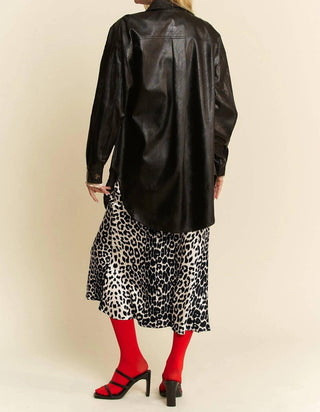 Trendsi - Davi & Dani Leopard Animal Print Long Length Skirt