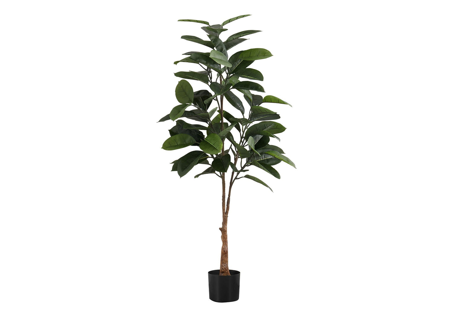52" Tall Artificial Rubber Tree Plant - Indoor Faux Greenery