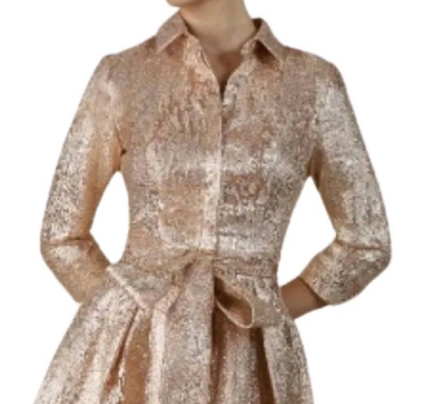 Janique - Shirt Collar Gown