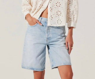 Astr - Savanna Eyelet Button Up Top
