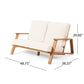 Paloma Contemporary Loveseat and Coffee Table Set