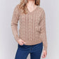 Charlie B - Cold Dye Cable Knit Sweater