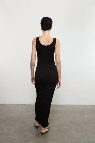 Enza Costa - LETTUCE EDGE BOATNECK DRESS