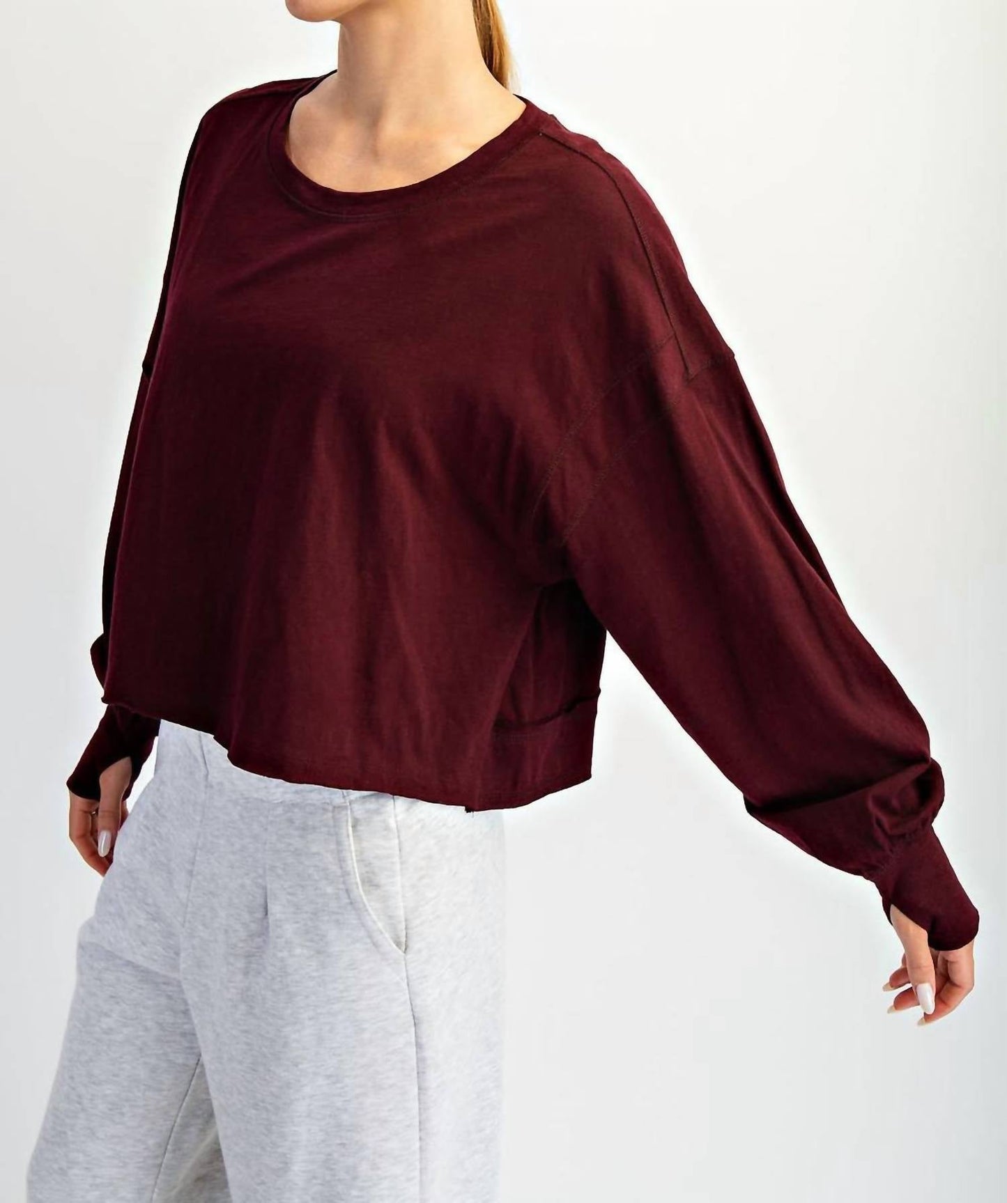 Rae Mode - Open Back Long Sleeve Top