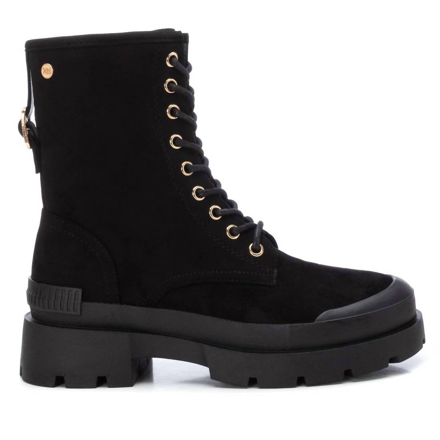 Xti - Women's Suede Lace-Up Booties
