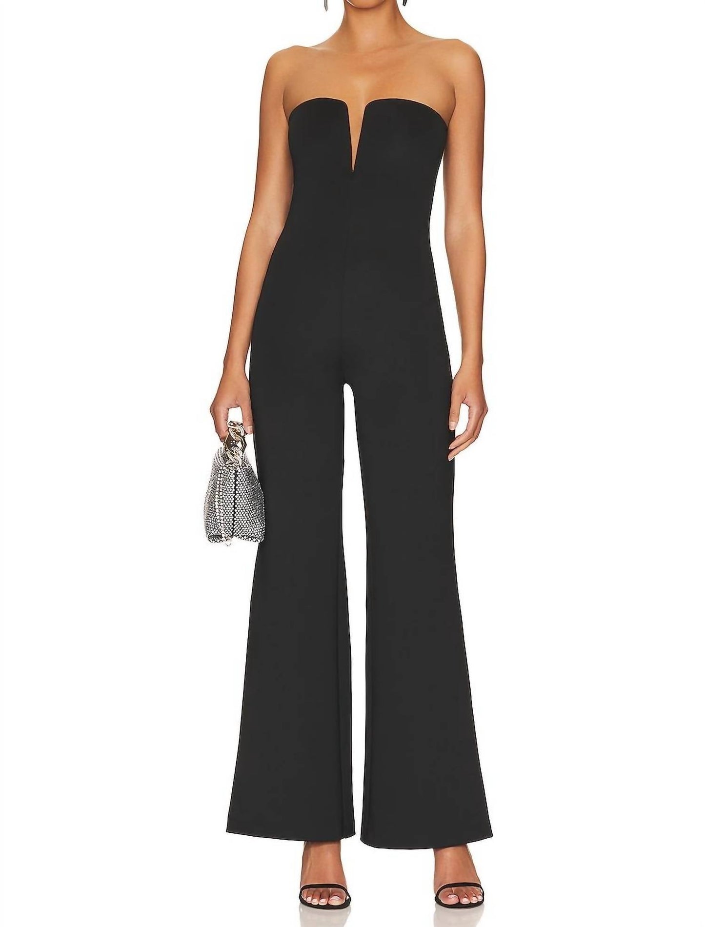Good American - Strapless V Scuba Jumpsuit