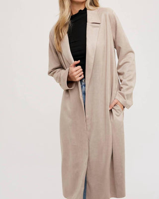 Bluivy - Brittney Faux Suede Coat