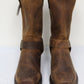 Dean Men's Genuine Leather Harness Boot Men's Shoes Brown Size 10